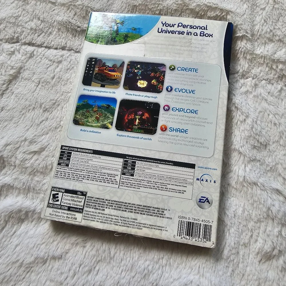 Electronic Arts Spore For PC Complete Box 2008